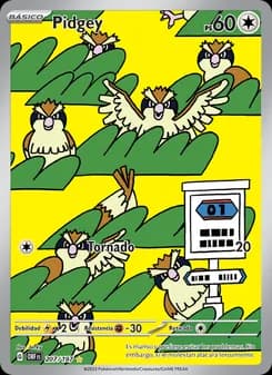 Pidgey card in Spanish