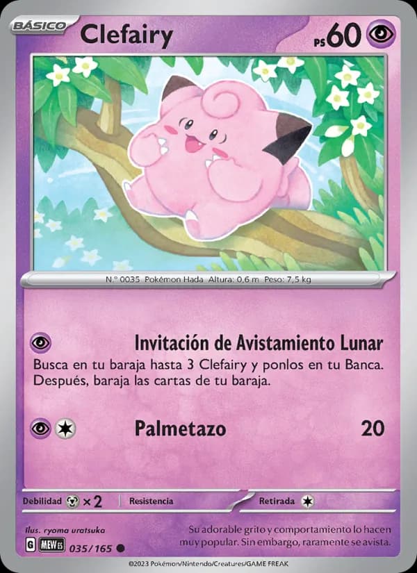 Clefairy card in Spanish