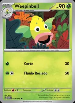 Weepinbell card in Spanish