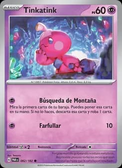 Tinkatink card in Spanish