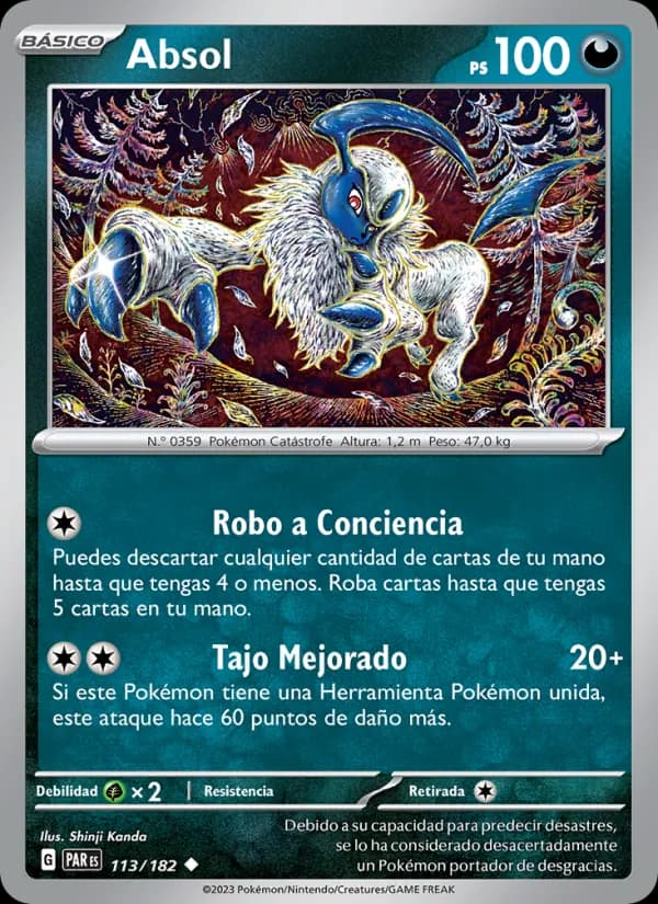 Absol card in Spanish