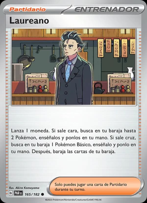 Laureano card in Spanish