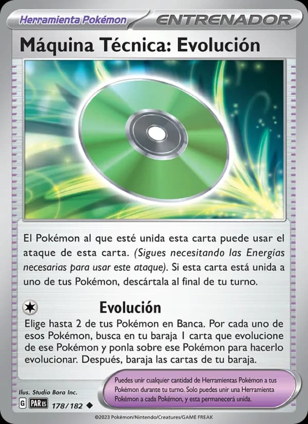 Máquina Técnica: Evolución card in Spanish