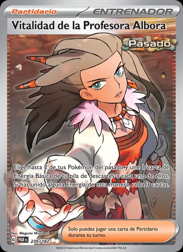 Vitalidad de la Profesora Albora card in Spanish
