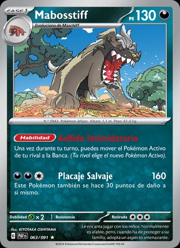 Mabosstiff card in Spanish