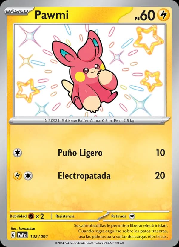 Pawmi card in Spanish