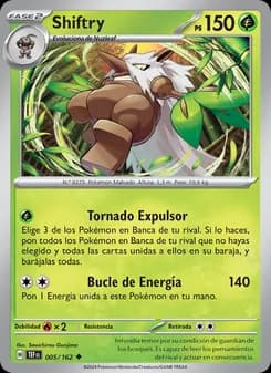 Shiftry card in Spanish