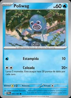 Poliwag card in Spanish
