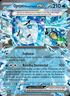 Ogerpon Máscara Fuente ex card in Spanish