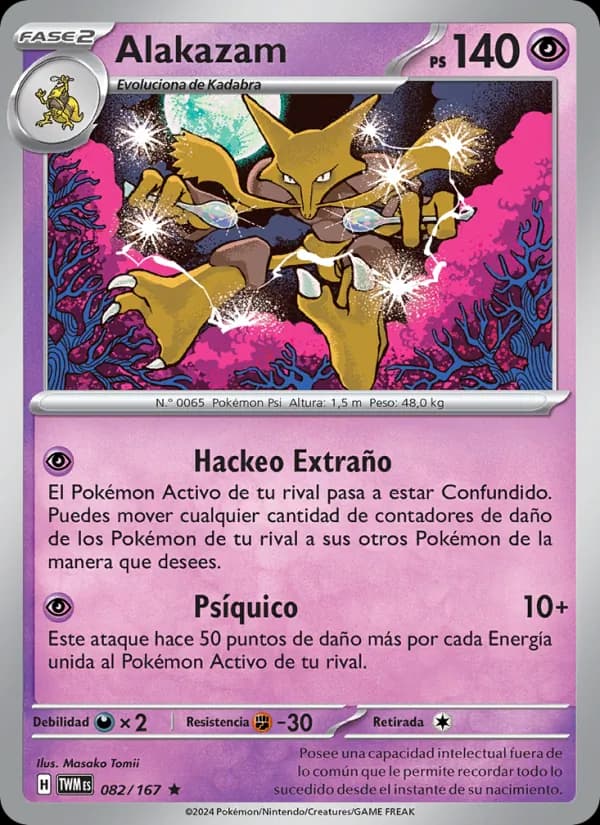 Alakazam card in Spanish