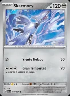 Skarmory card in Spanish