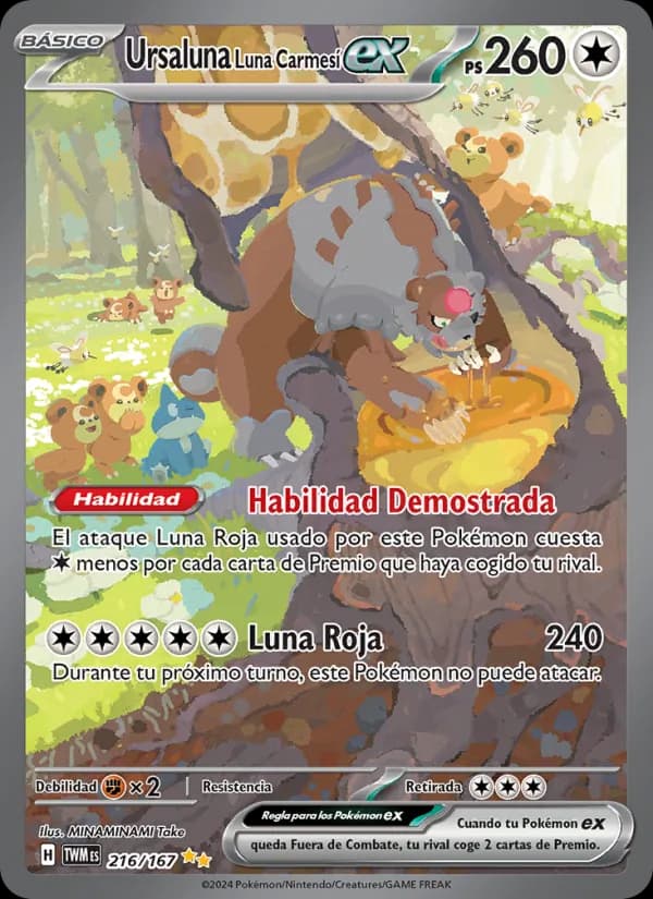 Ursaluna Luna Carmesí ex card in Spanish