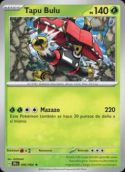 Tapu Bulu card in Spanish