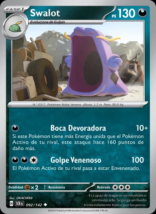 Swalot card in Spanish