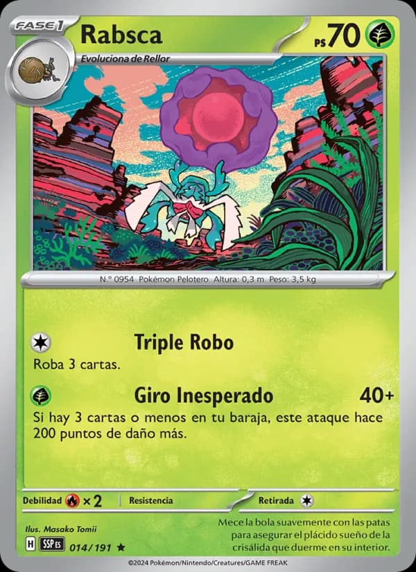 Rabsca card in Spanish