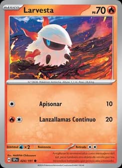 Larvesta card in Spanish