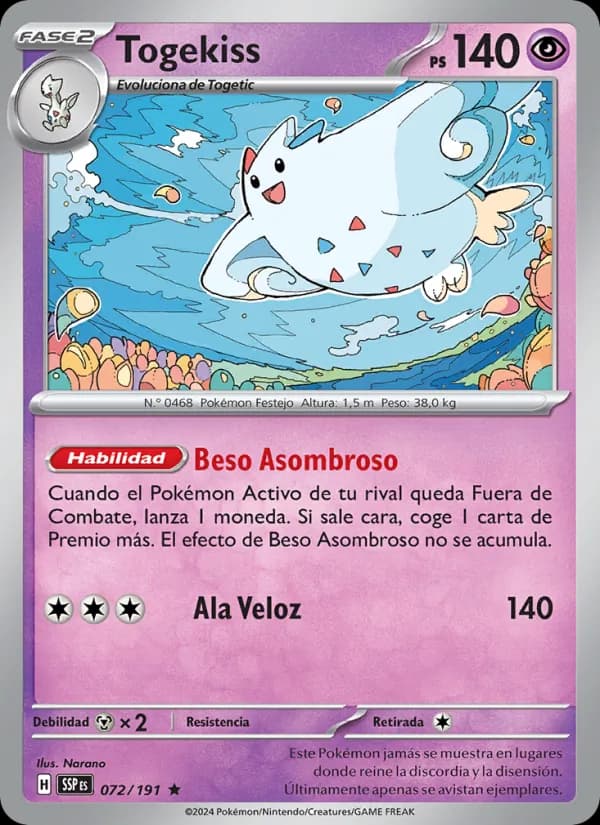 Togekiss card in Spanish
