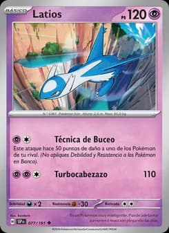 Latios card in Spanish