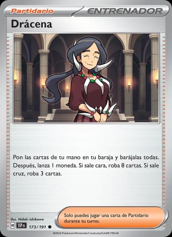 Drácena card in Spanish