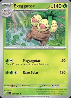 Exeggutor card in Spanish