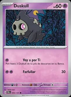 Duskull card in Spanish