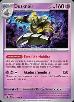 Dusknoir card in Spanish