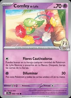 Comfey de Lylia card in Spanish