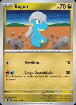 Bagon card in Spanish