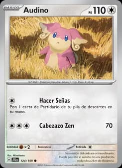 Audino card in Spanish