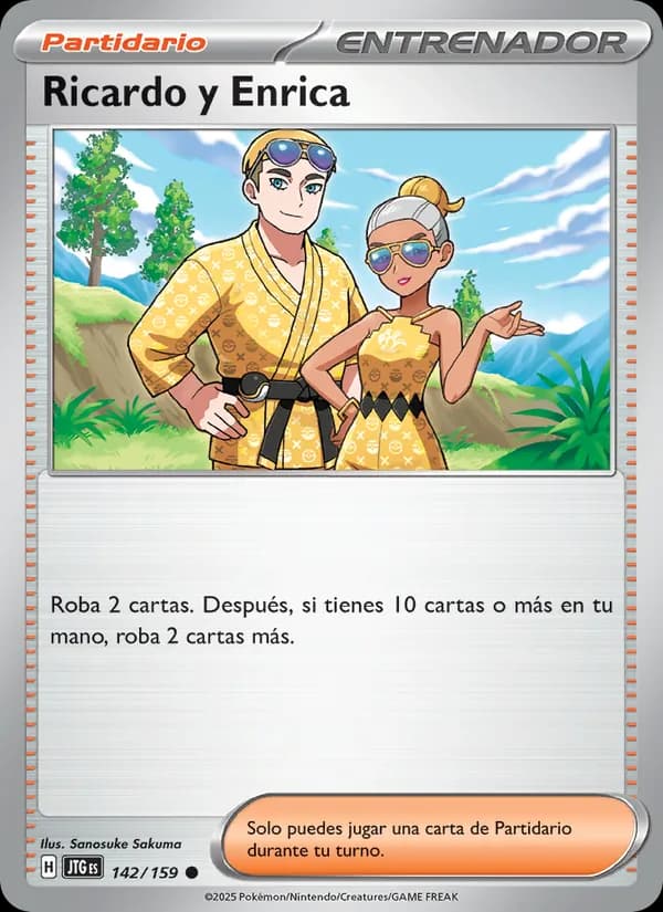 Ricardo y Enrica card in Spanish