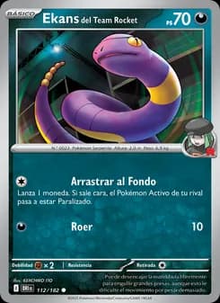 Ekans del Team Rocket card in Spanish