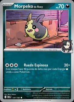 Morpeko de Roxy card in Spanish