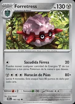Forretress card in Spanish