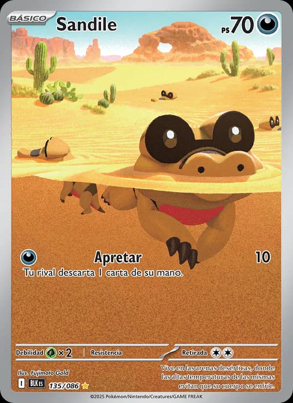 Sandile card in Spanish