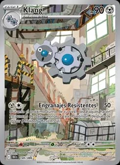 Klang card in Spanish