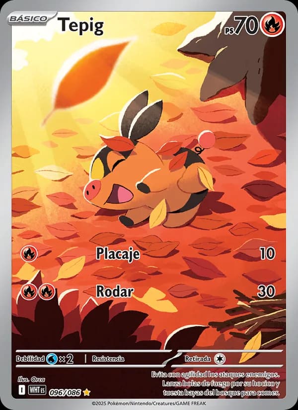 Tepig card in Spanish