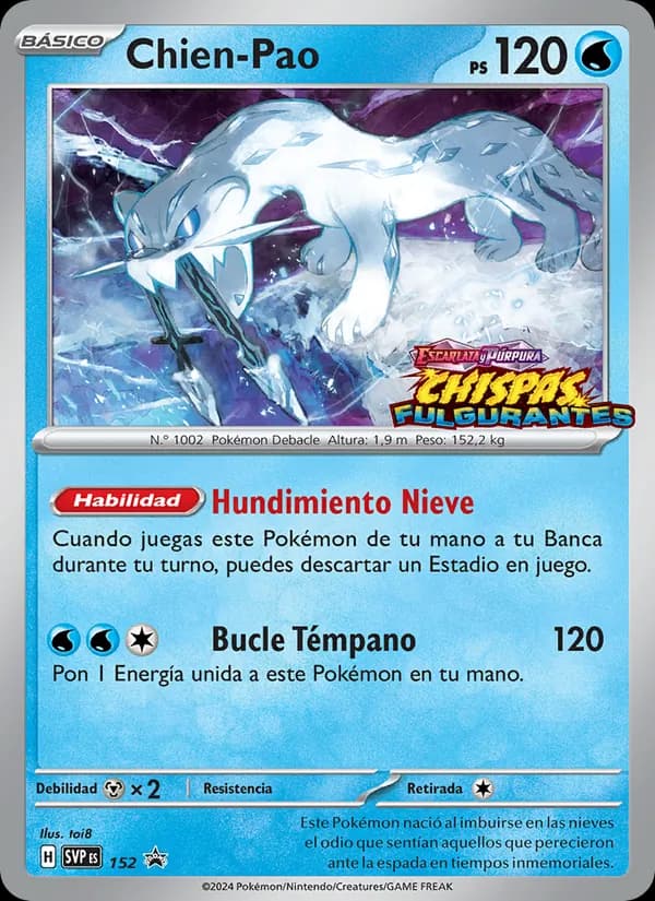 Chien-Pao card in Spanish