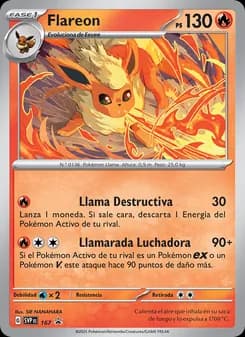 Flareon card in Spanish