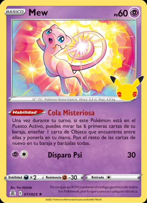 Mew card in Spanish