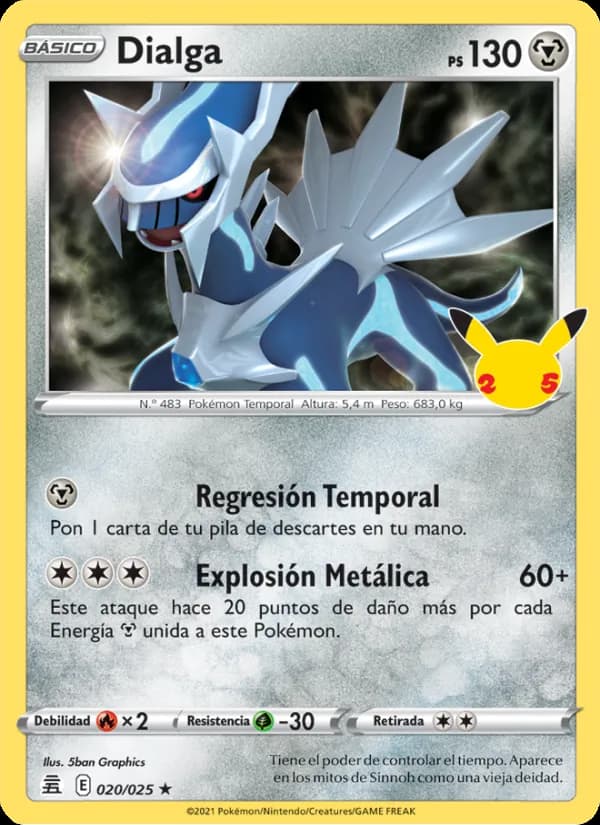 Dialga card in Spanish