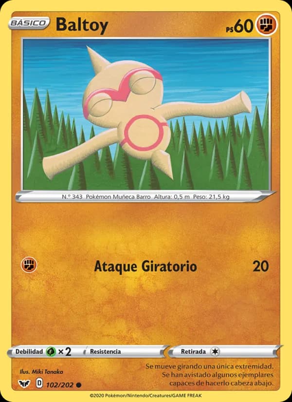 Baltoy card in Spanish