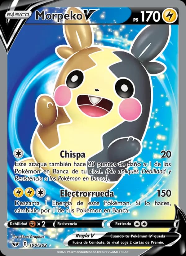 Morpeko V card in Spanish