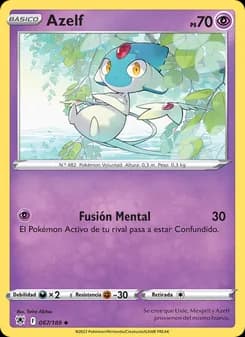 Azelf card in Spanish