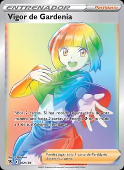 Vigor de Gardenia card in Spanish