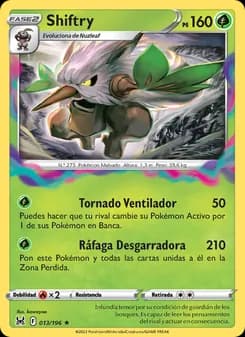 Shiftry card in Spanish