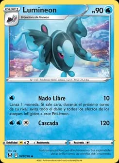 Lumineon card in Spanish