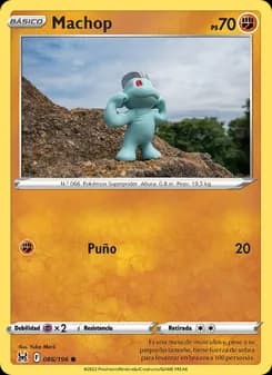 Machop card in Spanish