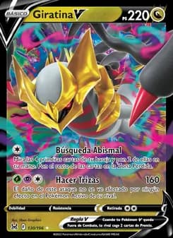 Giratina V card in Spanish