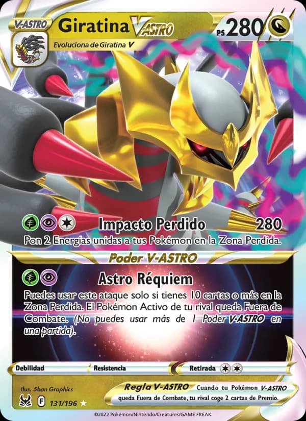 Giratina V-ASTRO card in Spanish