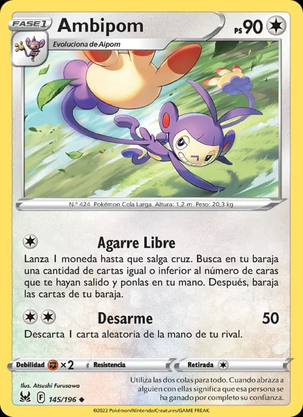 Ambipom card in Spanish